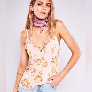 NWOT Free People Multi-strap Floral Tank - M